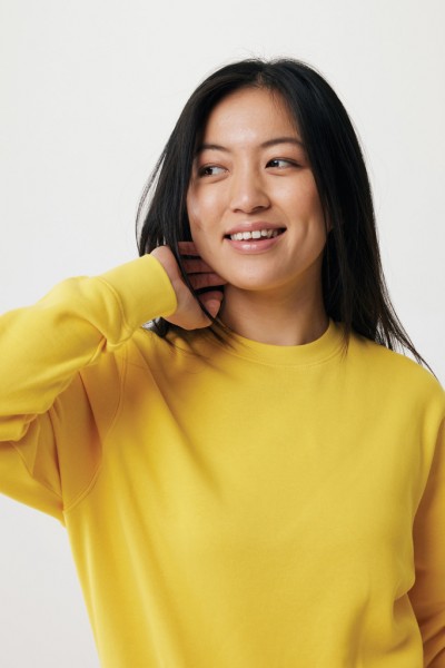 IQONIQ Etosha Lightweight Sweater aus recycelter Baumwolle, gelb XXS