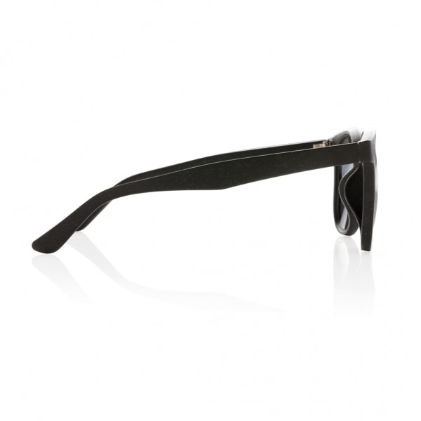Weizenstroh Sonnenbrille, schwarz