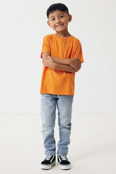 IQONIQ Koli Kids T-Shirt aus recycelter Baumwolle, orange 34