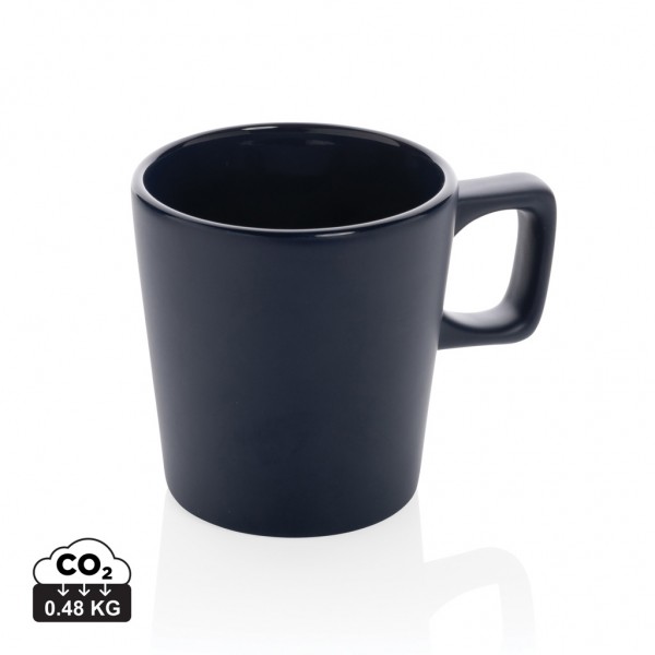 Moderne Keramik Kaffeetasse, 300ml, navy blau