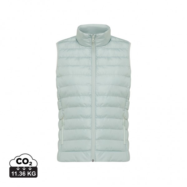 IQONIQ Meru Damen Bodywarmer aus recyceltem Polyester, Iceberg green S