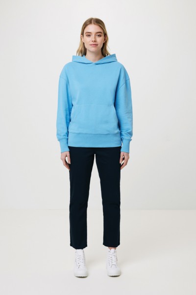 IQONIQ Yoho Relax-Hoodie aus recycelter Baumwolle, tranquil blue XXXL