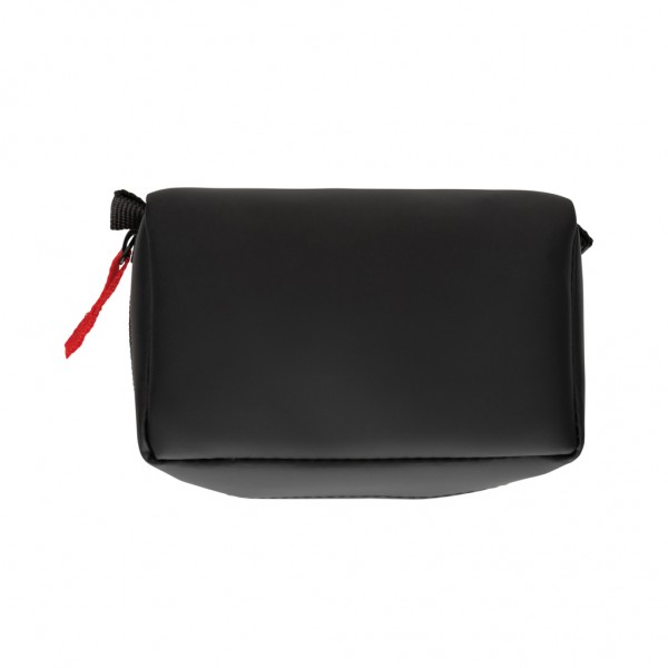 Kleines Erste-Hilfe-Set in RCS recycelter Nubuk-PU Tasche, schwarz