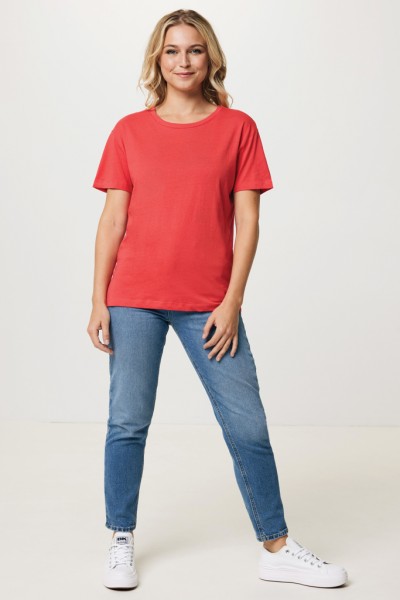 IQONIQ Yala Damen T-Shirt aus recycelter Baumwolle, luscious red L