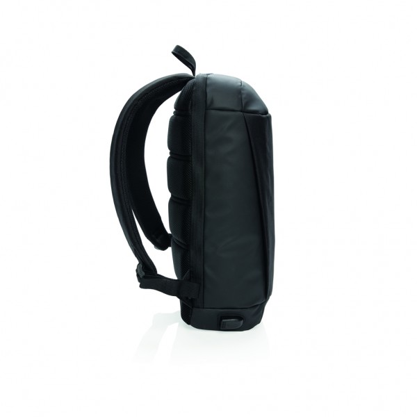 Madrid Anti-Diebstahl RFID USB Laptop-Rucksack, schwarz