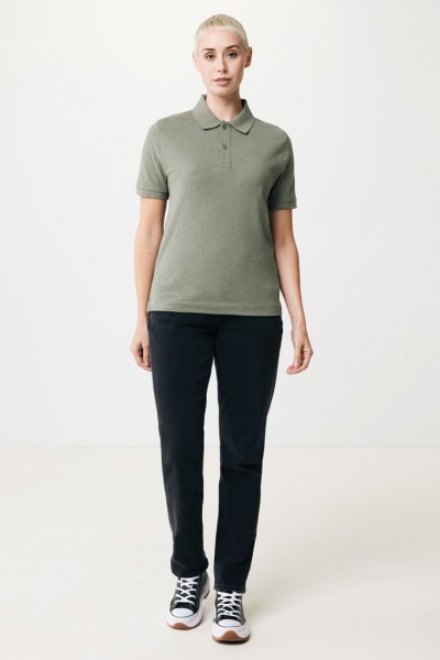 IQONIQ Yosemite Piqué-Poloshirt aus recycelter Baumwolle, heather green XXXL