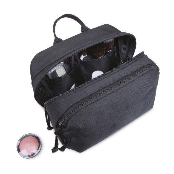 Renew AWARE™ rPET Kosmetiktasche, schwarz
