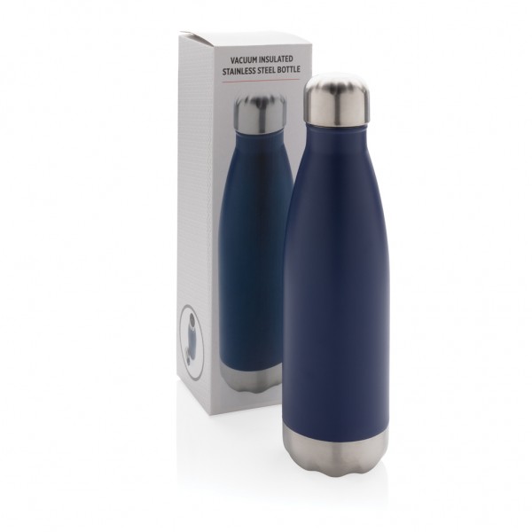 Vakuumisolierte Stainless Steel Flasche, blau