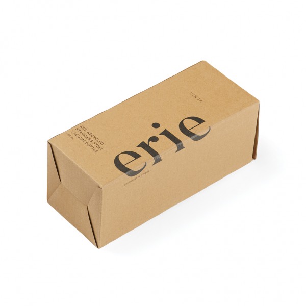 VINGA Erie 450ml Vakuumflasche aus RCS recyceltem Stahl, grün