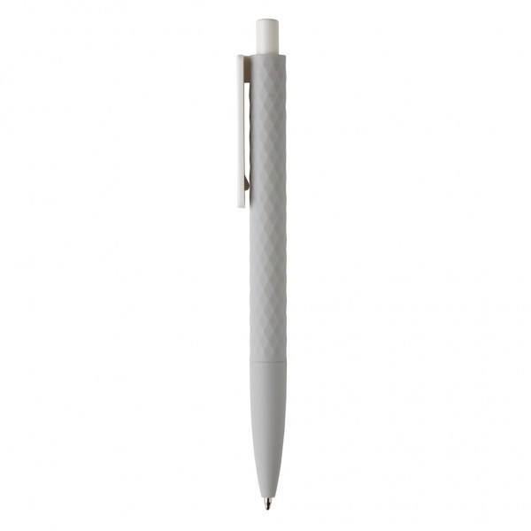 X3-Stift mit Smooth-Touch aus RCS recyceltem ABS, grau