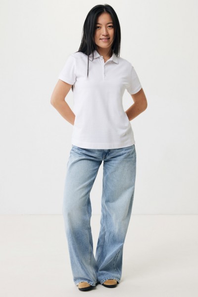 IQONIQ Yosemite Damen Piqué-Poloshirt aus rec. Baumwolle, recycled white XXL
