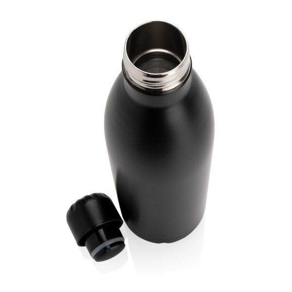 Solid Color Vakuum Stainless-Steel Flasche 750ml, schwarz