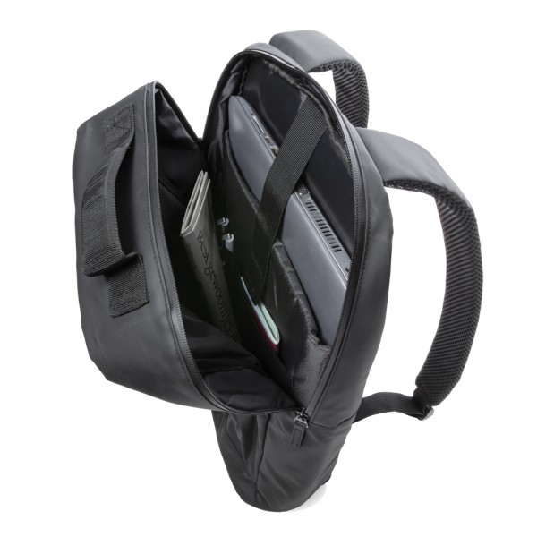 Fashion schwarzer 15.6` Laptop-Rucksack, PVC-frei, schwarz