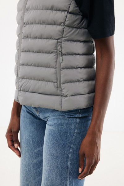 IQONIQ Meru Damen Bodywarmer aus recyceltem Polyester, Silbergrau XS