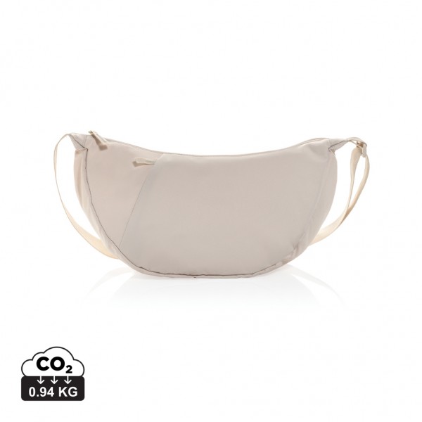 Crescent XL AWARE™ RPET Half-Moon Sling Tasche, beige