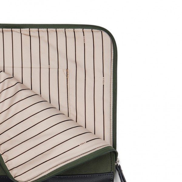 VINGA Marlow 14` Laptop Sleeve aus RCS recyceltem Polyester, grün