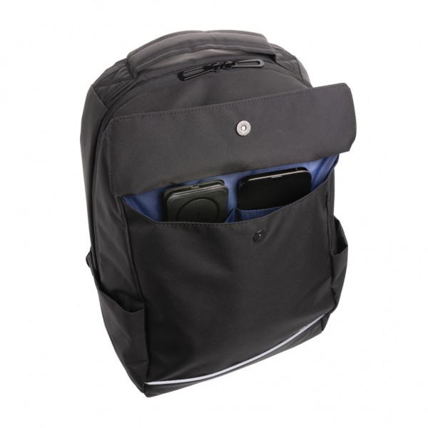 Swiss Peak Brooke AWARE™ 15,6` Laptop-Rucksack aus rPET, schwarz