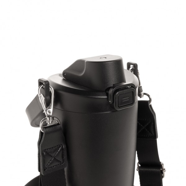 Avira Ayala Crossbody Duosip Becher aus RCS rec. Stahl, schwarz