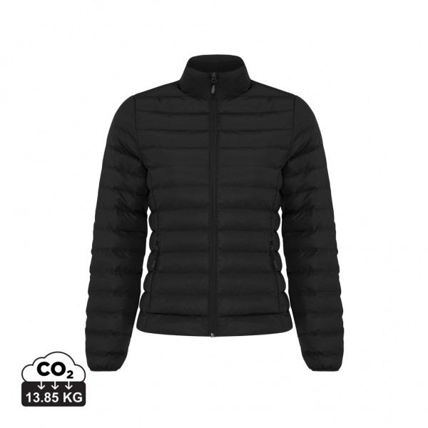 IQONIQ Maiko Damen Steppjacke aus recyceltem Polyester, schwarz S