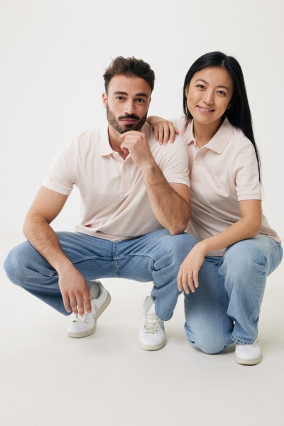 IQONIQ Yosemite Piqué-Poloshirt aus recycelter Baumwolle, cloud pink XL