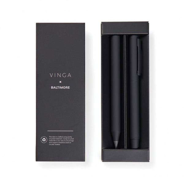 VINGA Baltimore RCS Stifteset, schwarz