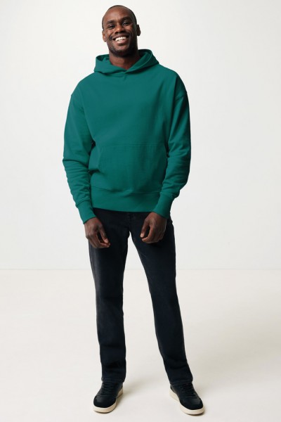 IQONIQ Yoho Relax-Hoodie aus recycelter Baumwolle, verdigris L