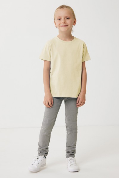 IQONIQ Koli Kids T-Shirt aus recycelter Baumwolle, cream yellow 910