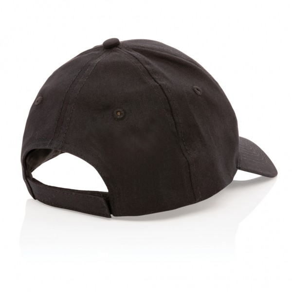 Impact 6 Panel Kappe aus 190gr rCotton mit AWARE™ Tracer, schwarz