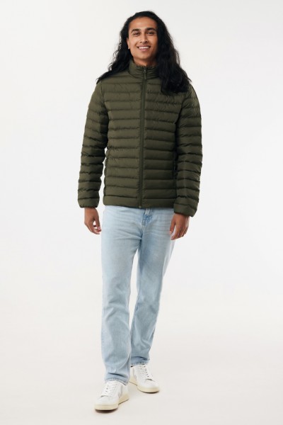 IQONIQ Maiko Herren Steppjacke aus recyceltem Polyester, khaki L