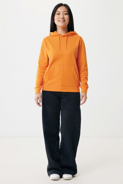 IQONIQ Rila Lightweight Hoodie aus recycelter Baumwolle, orange XL