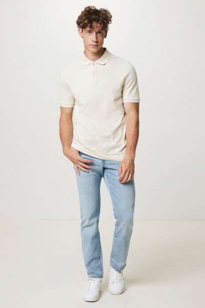 IQONIQ Yosemite Piqué-Poloshirt aus recycelter Baumwolle, natural raw L