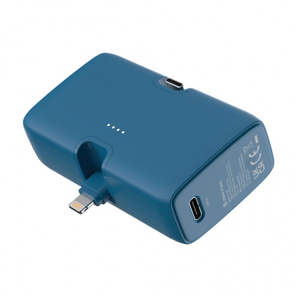 Urban Vitamin Los Angeles 20W Powerbank aus RCS rec. Plastik, blau