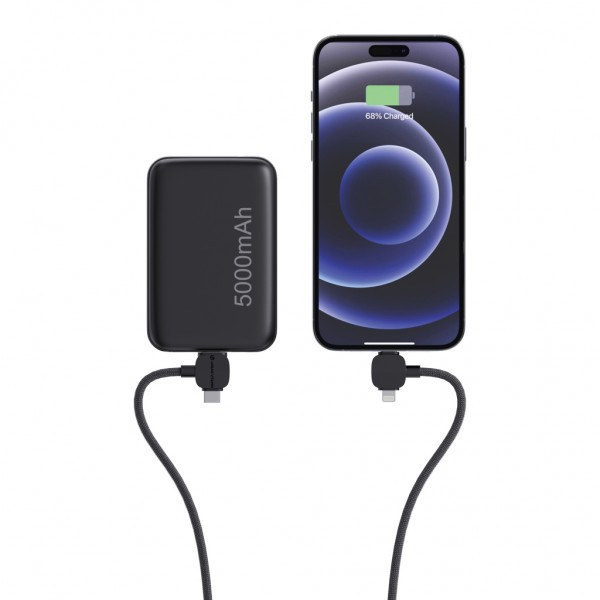 Urban Vitamin Stockton 65W magnet. Kabel RCS recyc. TPE/PET, schwarz