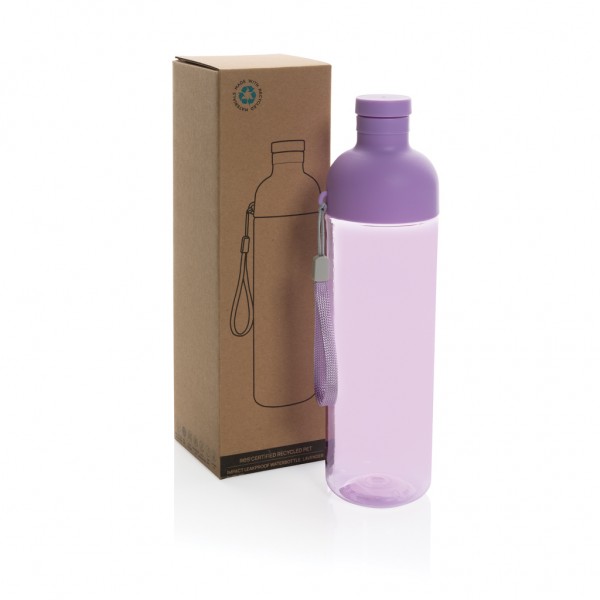 Impact auslaufsichere Wasserflasche aus RCS recyc. PET 600ml, lila