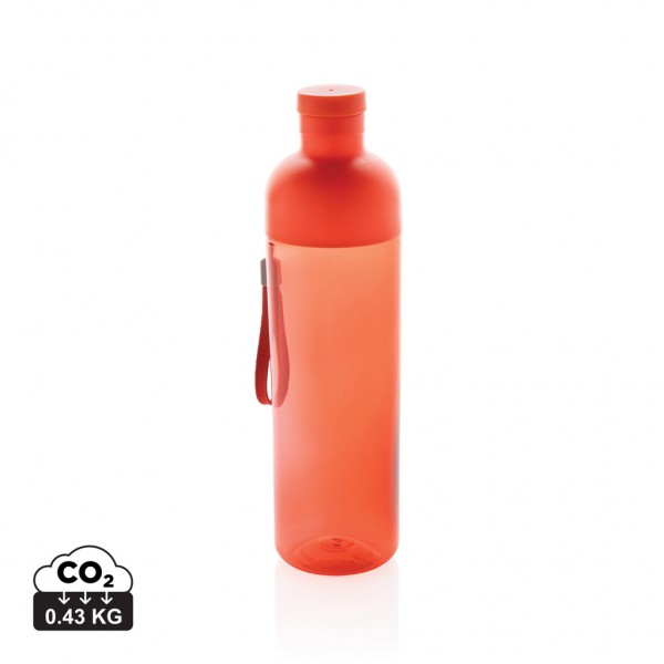 Impact auslaufsichere Wasserflasche aus RCS recyc. PET 600ml, rot