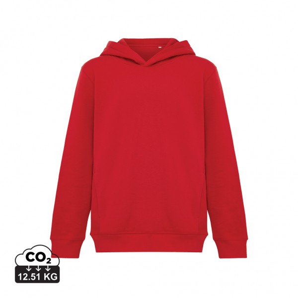 IQONIQ Yengo KidsHoodie mit Seitentaschen aus rec. Baumwolle, rot 910