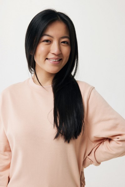 IQONIQ Etosha Lightweight Sweater aus recycelter Baumwolle, peach nectar L