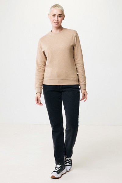 IQONIQ Denali ungefärbt. Rundhals-Sweater aus recycelter BW, heather brown XL