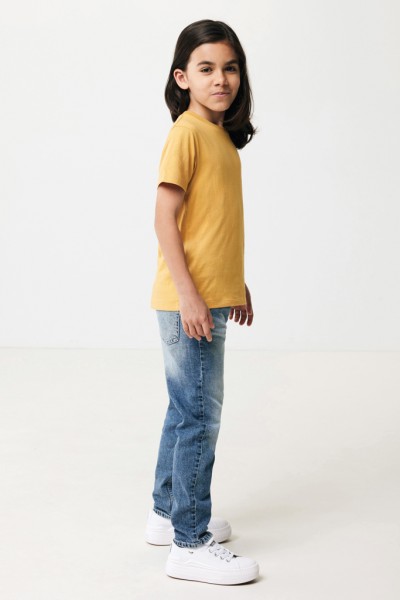 IQONIQ Koli Kids T-Shirt aus recycelter Baumwolle, ochre yellow 78