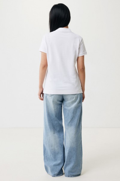 IQONIQ Yosemite Damen Piqué-Poloshirt aus rec. Baumwolle, recycled white XS