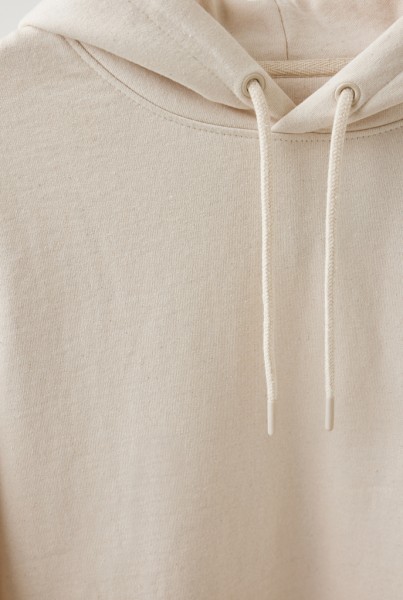 IQONIQ Torres ungefärbter Hoodie aus recycelter Baumwolle, natural raw S