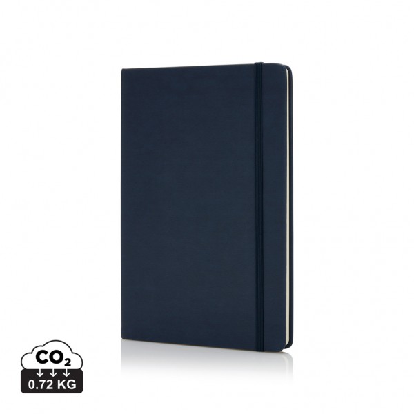 Deluxe Hardcover PU A5 Notizbuch, navy blau