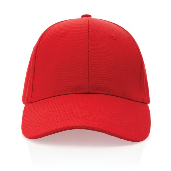 Impact 6 Panel Kappe aus 280gr rCotton mit AWARE™ Tracer, rot