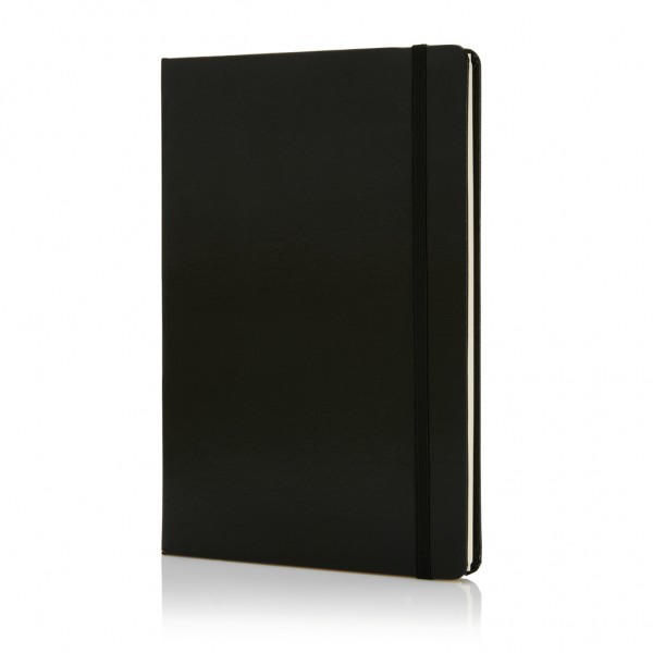 Deluxe Hardcover A5 Notizbuch, schwarz