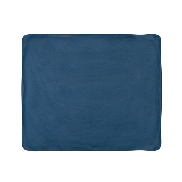 Fleece-Decke im Etui, navy blau