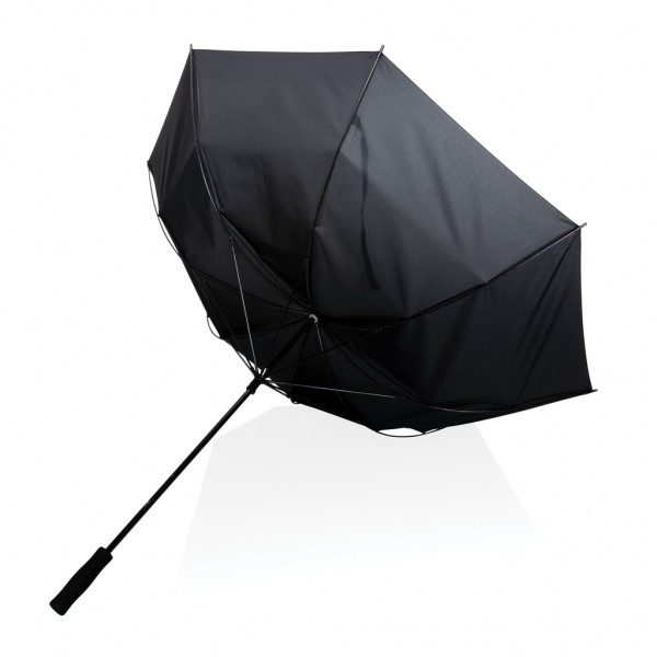 30` Impact AWARE™ RPET 190T Stormproof-Schirm, schwarz