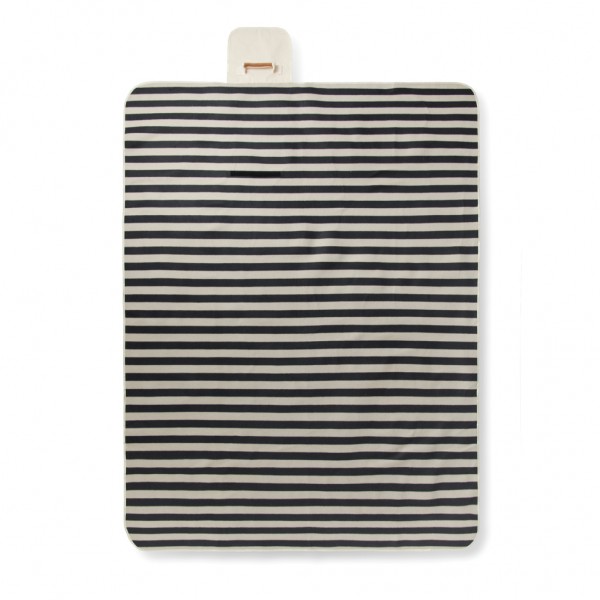 VINGA Alba große GRS rPET Picknickdecke, schwarz