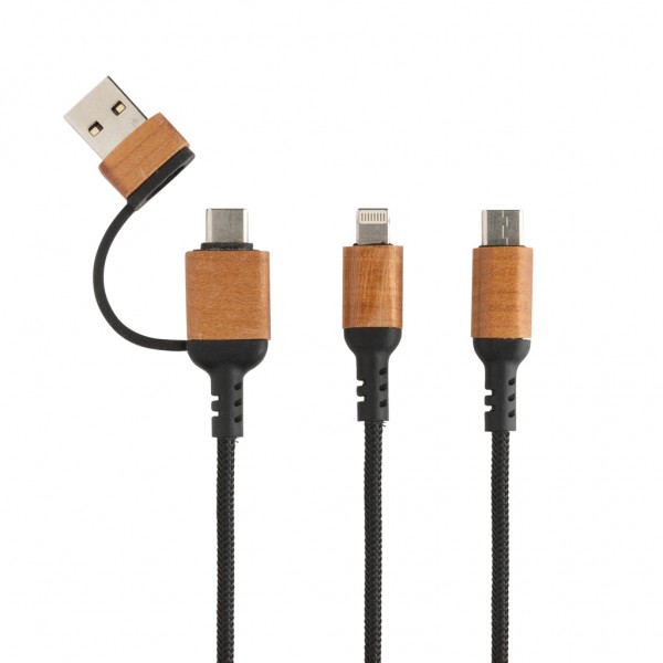 Ohio 6-in-1-Kabel aus RCS zertifiziert recyceltem Kunststoff, schwarz