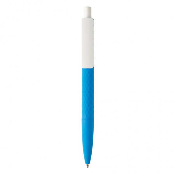 X3-Stift mit Smooth-Touch aus RCS recyceltem ABS, blau