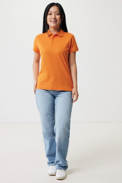 IQONIQ Yosemite Damen Piqué-Poloshirt aus rec. Baumwolle, orange XS
